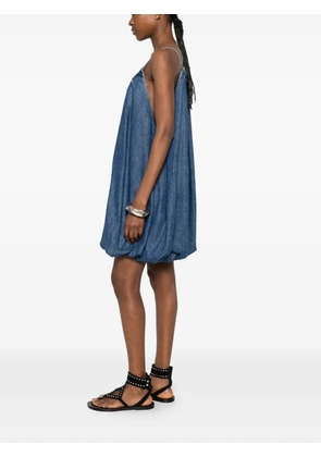 IRO Justina gathered spaghetti-strap dress - Blue