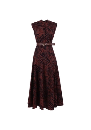 Max Mara West zebra-print dress - Brown