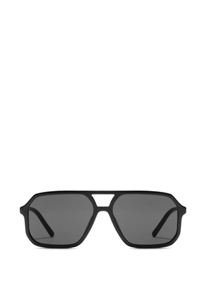 Dolce & Gabbana Eyewear browline sunglasses - Black