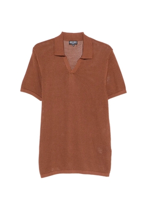 Antony Morato V-neck knitted T-shirt - Brown