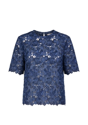 Valentino Garavani floral lace top - Blue