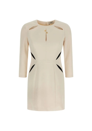 Elisabetta Franchi cut-out mini dress - Neutrals
