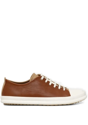 Camper lace-up leather sneakers - Brown