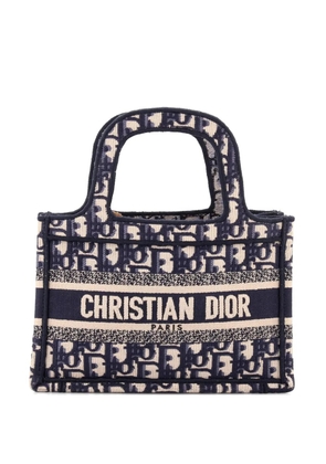 Christian Dior Pre-Owned Book Oblique Canvas Mini tote bag - Blue