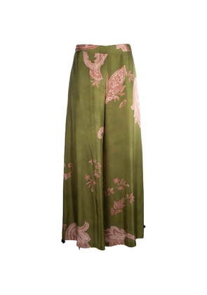 CO.GO floral-print palazzo pants - Green