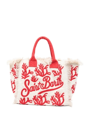 MC2 Saint Barth Vanity logo-embroidered tote bag - Neutrals