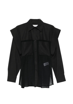 Lanvin patch pocket shirt - Black