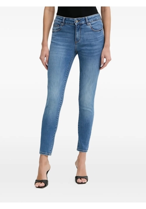 FRACOMINA metal plaque denim jeans - Blue