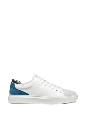 Geox suede panelled sneakers - White