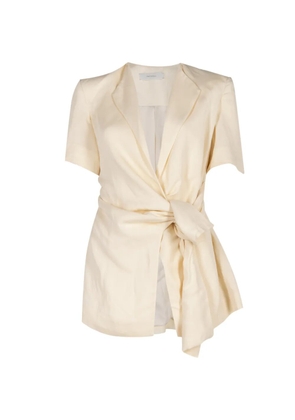 Faithfull the Brand Ida knot blouse - Neutrals