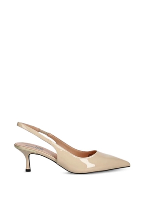 Love Moschino pointed leather pumps - Neutrals