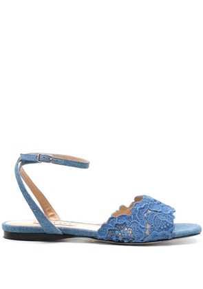 Arteana floral-lace strap sandals - Blue
