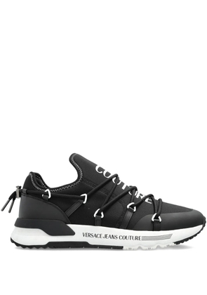 Versace Jeans Couture lace-up logo sneakers - Black