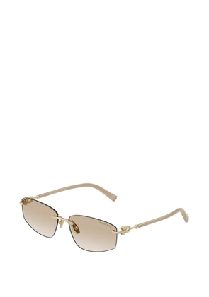 Tiffany & Co. rectangle-frame sunglasses - Gold