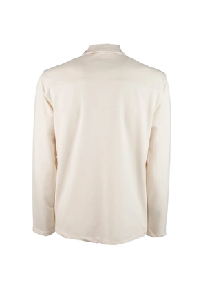 Kired pocket-detail zip-up shirt jacket - White