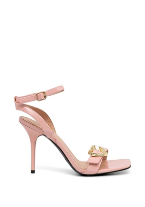 Love Moschino heart-buckle strap sandals - Pink