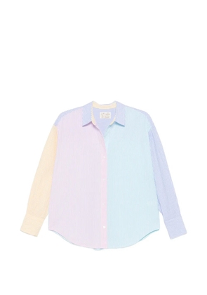 MC2 Saint Barth striped long-sleeve shirt - Blue