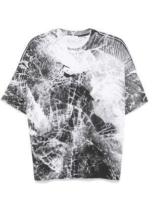 Alexander McQueen smashed screen-print T-shirt - Black