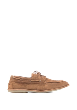 Officine Creative Love 001 suede boat shoes - Brown