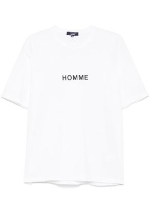 Comme des Garçons Homme logo-print T-shirt - White