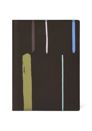 Paul Smith striped passport holder - Brown