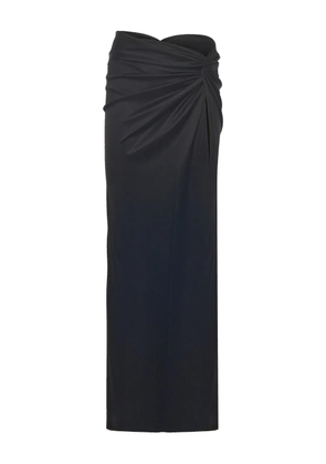 THE ANDAMANE Zohra twist-detail maxi skirt - Black