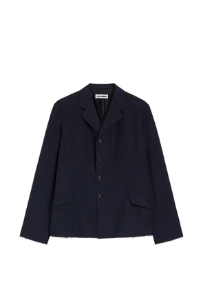 Jil Sander wool poplin jacket - Blue