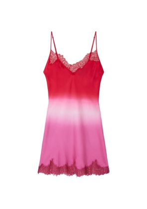 Mes Demoiselles Tina Tina lace-trim mini dress - Pink