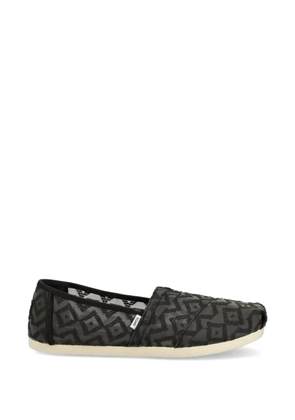 Toms geometric-pattern espadrilles - Black