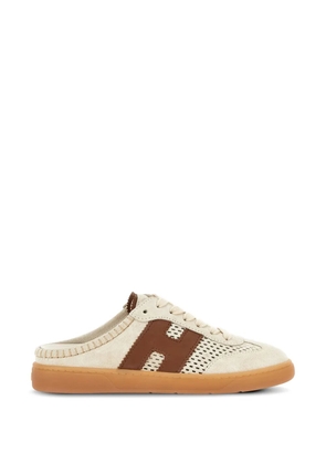 Hogan Cool perforated sneaker mules - Neutrals