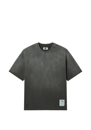 izzue distressed crew-neck T-shirt - Grey