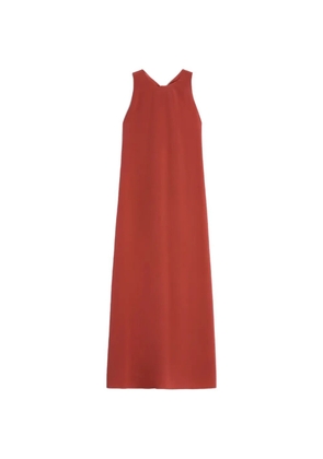 ASPESI tie-back silk maxi dress - Red