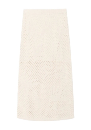 Zadig&Voltaire open-knit midi skirt - Neutrals