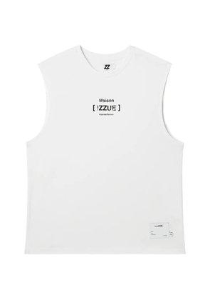 izzue sleeveless T-shirt - White