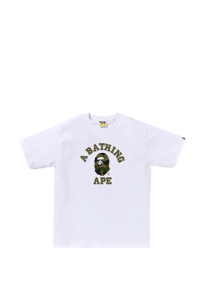 A BATHING APE® camouflage-print T-shirt - White