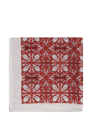 Ottotredici maiolica silk pocket square