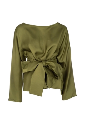CO.GO crew-neck blouse - Green