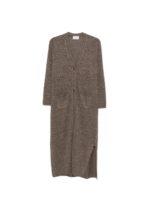 Hemisphere pockets slit coat - Brown