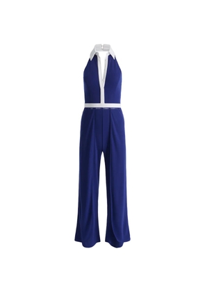 alice + olivia Alara halterneck jumpsuit - Blue