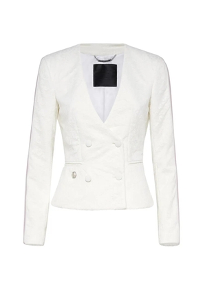 Philipp Plein double-breasted fitted blazer - White