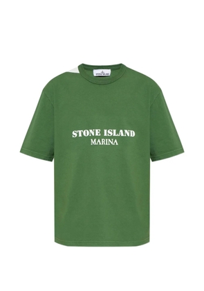 Stone Island logo-detail T-shirt - Green
