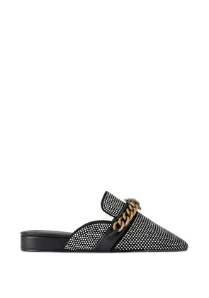 Kurt Geiger Chelsea chain- embellished mules - Black