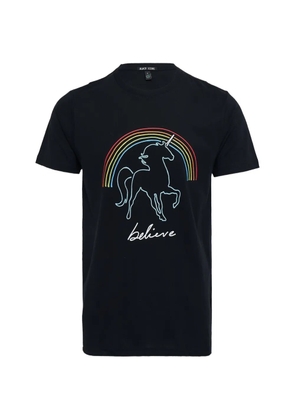 Black Score printed T-shirt