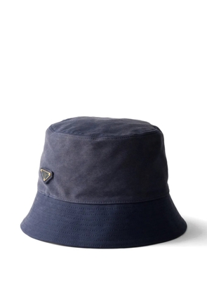 Prada satin bucket hat - Blue