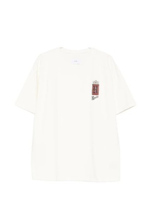 RHUDE logo graphic T-shirt - Neutrals