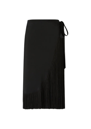 PINKO Bacedasco fringe wrap skirt - Black