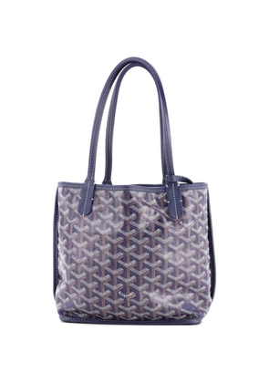 Goyard Pre-Owned Anjou Reversible Tote Coated Canvas Mini satchel - Blue