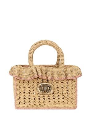Kurt Geiger London Chelsea embellished tote bag - Neutrals