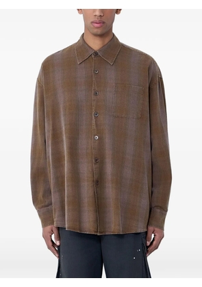 OUR LEGACY textured borrowed corduroy shirt - Brown