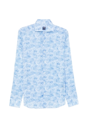 Fedeli floral-print shirt - Blue